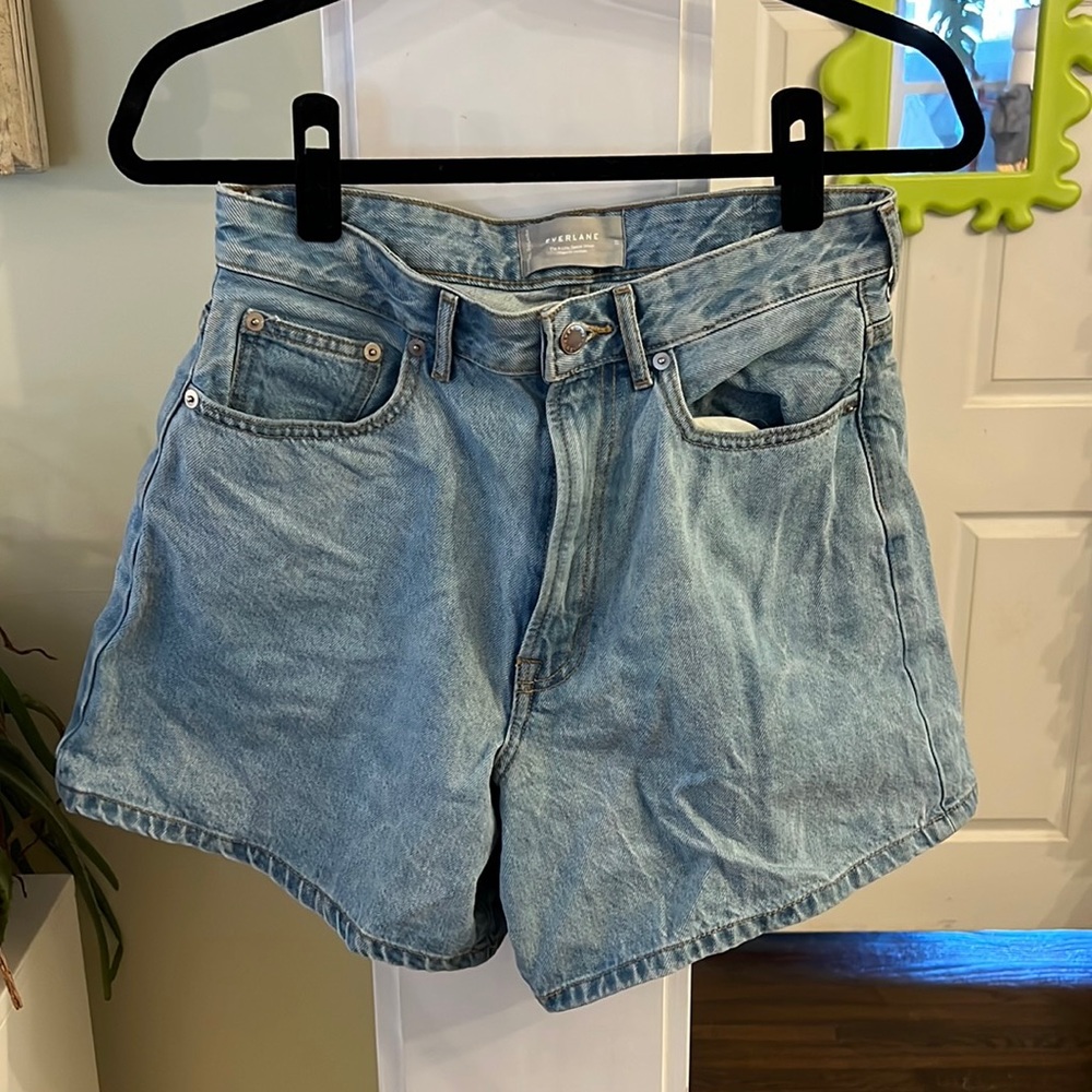 Everlane A-Line Denim Shorts